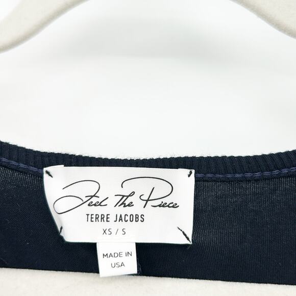 Feel The Piece Terre Jacobs Womens Summer V-Neck Pocket Tank‎ Dress XS/S Navy - Picture 4 of 7